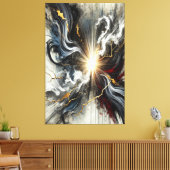Licht door Chaos Canvas Print (Insitu (Woonkamer))
