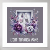 Licht door Pane Aanmoediging Poster (Voorkant)