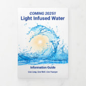 Licht doordrenkt water - drievoudige letter vouw K Drieluik Kaart (Cover)