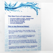 Licht doordrenkt water - drievoudige letter vouw K Drieluik Kaart (Binnenzijde eerst)