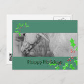 Licht Dun Dapples (Kerstmis) Feestdagenkaart (Voorkant / Achterkant)