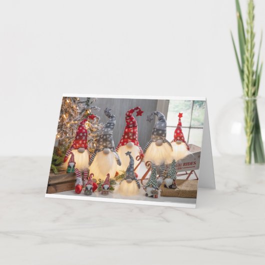 LICHT EEN BRAND EN CELEBRAAT **CHRISTMAS** HOLIDAA FEESTDAGEN KAART (Voorkant)