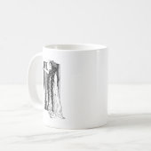 Licht een kaars koffiemok (Voorkant links)