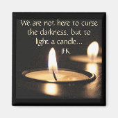 Licht een kaars magneet (Voorkant)