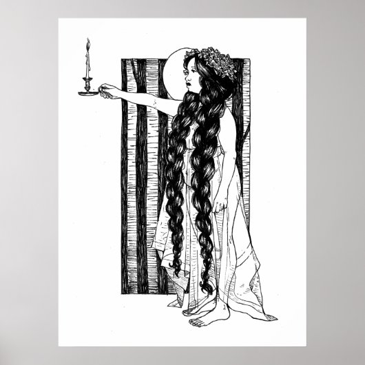 Licht een kaars poster (Voorkant)