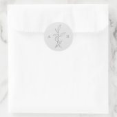 Licht Elegante Bruiloft Envelop Stickers (Tas)