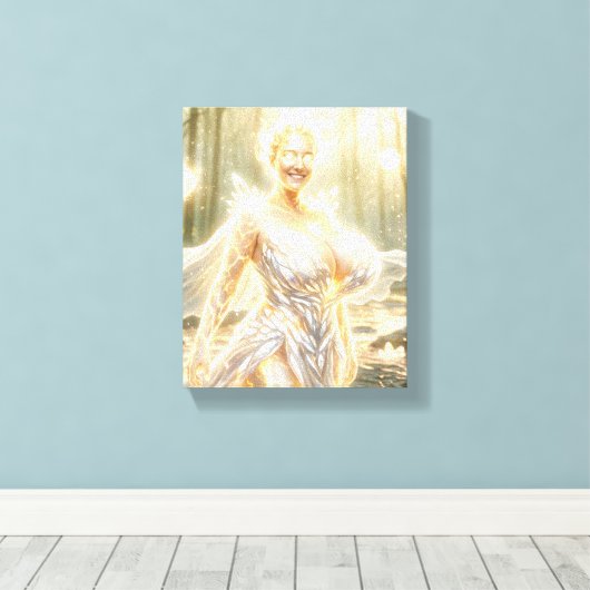 Licht Elementaal Canvas Afdruk (Insitu (Houten vloer))