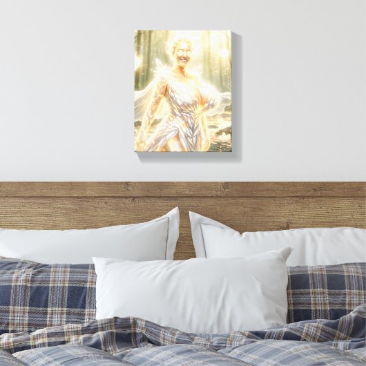 Licht Elementaal Canvas Afdruk (Insitu (Slaapkamer))