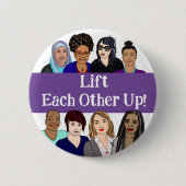 Licht elkaar omhoog | Vrouwendaagse spelden Ronde Button 5,7 Cm (Voorkant)