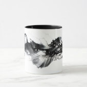 Licht en Donker Abstract Zwart Witte Vloeibare Kun Mok (Midden)