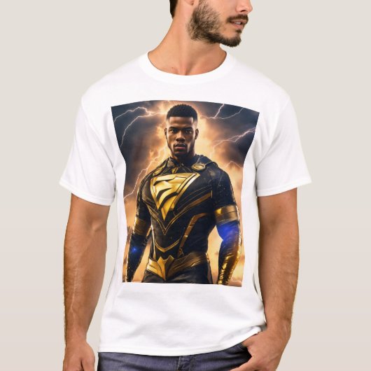 "Licht en donker superheld" T-shirt (Voorkant)