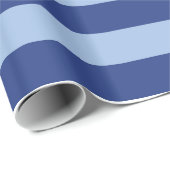 Licht en donkerblauw, gestreept papier (Rol Hoek)