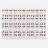 Licht en donkerblauw inpakpapier vel (Voorkant 3)