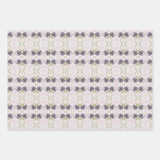 Licht en donkerblauw inpakpapier vel (Voorkant 3)