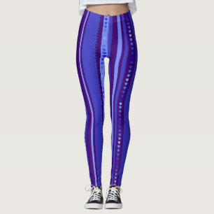 Licht en donkerblauw leggings