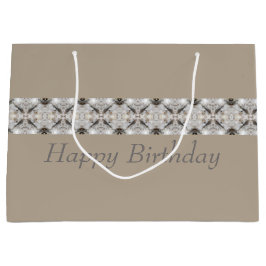 Licht- en donkerbruine kleding groot cadeauzakje