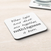 Licht en donkerder hard Onderzetter (Linkerzijde)