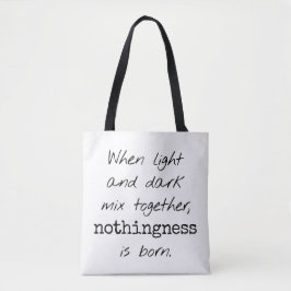 Licht en donkerder schoudermachine Canvas tas