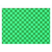 Licht en donkergroen checker ontwerp tafelkleed (Voorkant (Horizontaal))