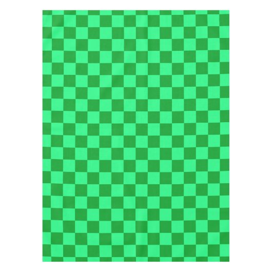 Licht en donkergroen checker ontwerp tafelkleed (Voorkant)