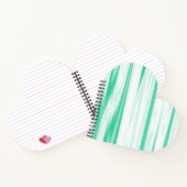 Licht- en donkergroen Notitieboek (Binnen)