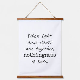 Licht- en donkerhout met wandbekleding hangend wandkleed