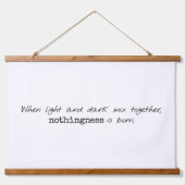 Licht- en donkerhout met wandbekleding hangend wandkleed (Voorkant)