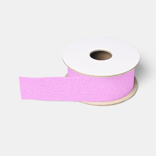 Licht en donkerroze patroon grosgrain lint (Spoel)