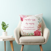 Licht en donkerroze Roos Ani L'Dodi Wedding Kussen (Stoel)