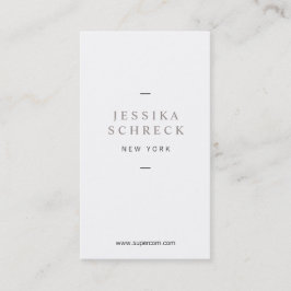 licht en fijn visitekaartje