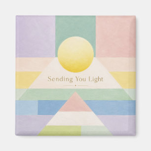 Licht en Geometrische Pastel Inspiratie Sturen Magneet