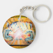 Licht en hellende handen sleutelhanger (Achterkant)