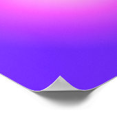 Licht en hete roze violette aura ombre poster (Hoek)