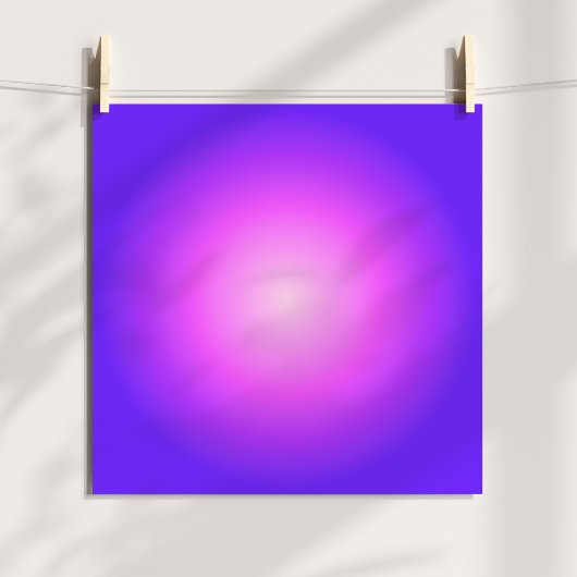 Licht en hete roze violette aura ombre poster