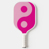 Licht en hete roze Yin Yang-symbool Pickleball Paddle (Achterkant)