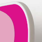 Licht en hete roze Yin Yang-symbool Pickleball Paddle (Links Detail)
