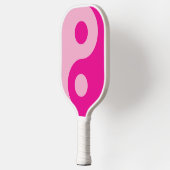 Licht en hete roze Yin Yang-symbool Pickleball Paddle (Links)