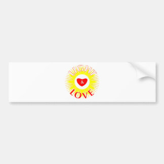 Licht en liefde bumpersticker