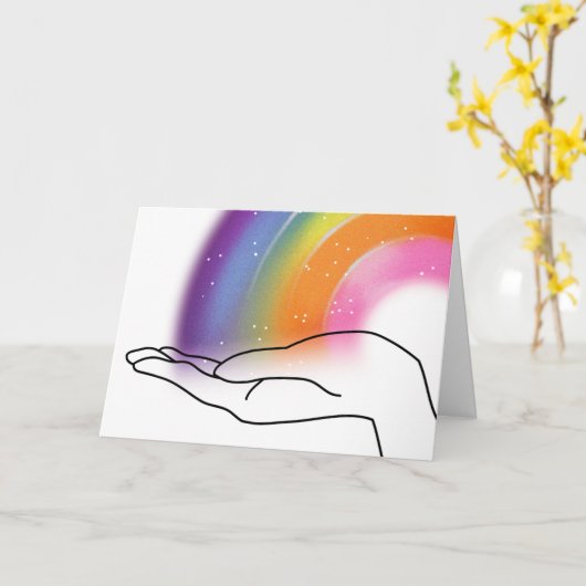 Licht en liefde krijgen goed Kaart (Gele Bloem)