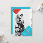 Licht- en liefdeshanoeka en kerstfotokaart kaart (Voorkant / Achterkant in situ)