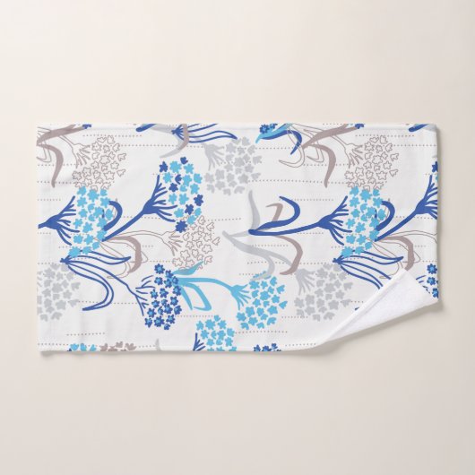 Licht en luchtig Hydrangea bloemenpatroon Bad Handdoek (Handdoek)
