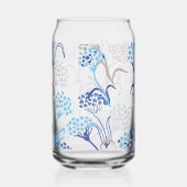 Licht en luchtig Hydrangea bloemenpatroon Blikvorm Glas (Voorkant)