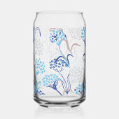 Licht en luchtig Hydrangea bloemenpatroon Blikvorm Glas (Achterkant)