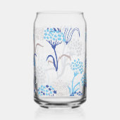 Licht en luchtig Hydrangea bloemenpatroon Blikvorm Glas (Rechts)