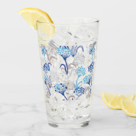 Licht en luchtig Hydrangea bloemenpatroon Glas