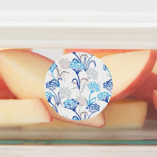 Licht en luchtig Hydrangea bloemenpatroon Labels (Aangebracht)