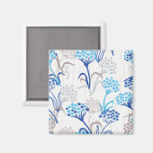 Licht en luchtig Hydrangea bloemenpatroon Magneet (Voorkant / Achterkant)