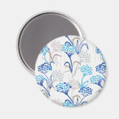 Licht en luchtig Hydrangea bloemenpatroon Magneet (Voorkant / Achterkant)