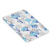 Licht en luchtig Hydrangea bloemenpatroon Magneet (Rechterzijde)