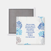 Licht en luchtig Hydrangea bloemenpatroon Magneet (Voorkant / Achterkant)